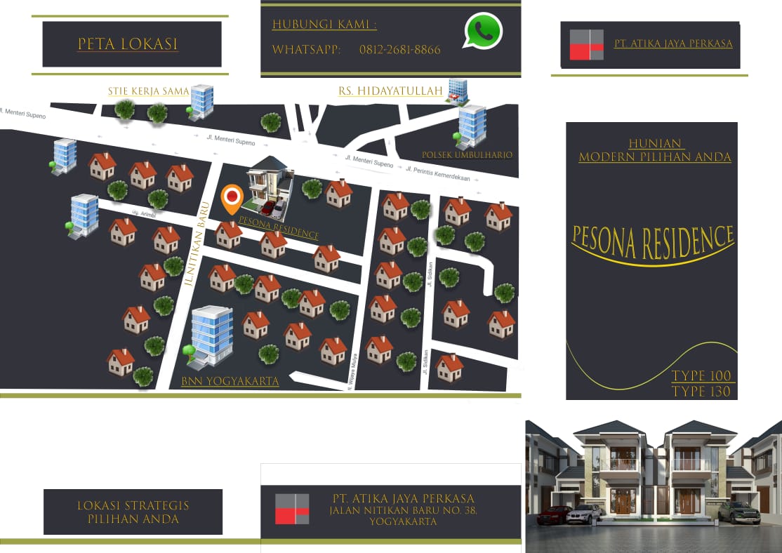 Siteplan Perumahan Pesona Residence